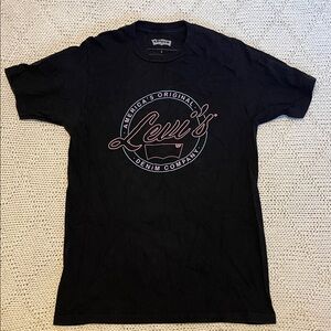Levi’s America’s Original Logo Graphic Tee Black Short Sleeve Size S